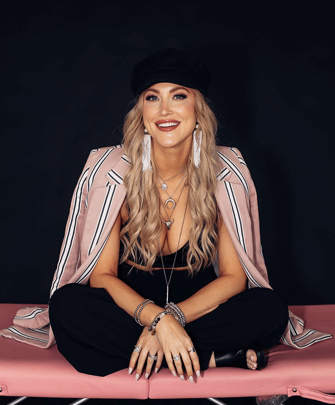 Emily of Inked Beauty Bar representing the brand’s commitment to client privacy and trust.